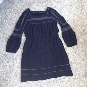 Lucky Brand Navy Midi Dress